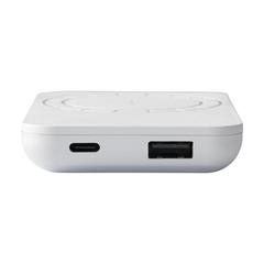 Vue Force Magnetic Recycled Wireless Powerbank 5000 de couleur blanc| Krokrodeal