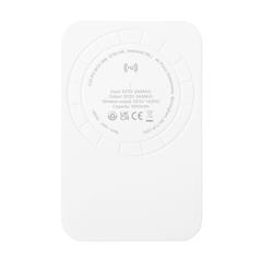 Vue Force Magnetic Recycled Wireless Powerbank 5000 de couleur blanc| Krokrodeal
