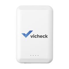 Vue Force Magnetic Recycled Wireless Powerbank 5000 de couleur blanc| Krokrodeal