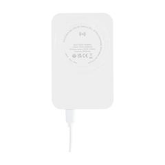 Vue Force Magnetic Recycled Wireless Powerbank 5000 de couleur blanc| Krokrodeal