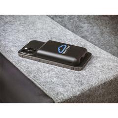 Vue Force Magnetic Recycled Wireless Powerbank 5000 de couleur noir| Krokrodeal