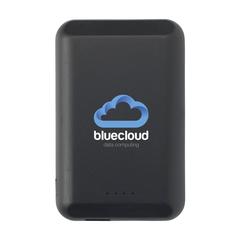 Vue Force Magnetic Recycled Wireless Powerbank 5000 de couleur noir| Krokrodeal