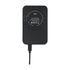 Vue Force Magnetic Recycled Wireless Powerbank 5000 de couleur noir| Krokrodeal