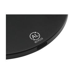 Vue Tecco GRS Recycled Alu 15W Wireless Charger de couleur noir| Krokrodeal