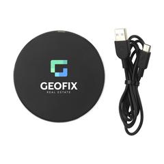 Vue Tecco GRS Recycled Alu 15W Wireless Charger de couleur noir| Krokrodeal