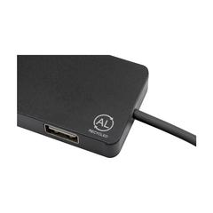 Vue Tecco GRS Recycled Alu USB Hub de couleur noir| Krokrodeal