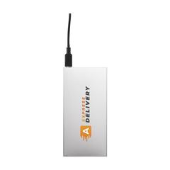 Vue Tecco GRS Recycled Alu Powerbank 5000 chargeur externe de couleur gris| Krokrodeal
