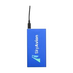 Vue Tecco GRS Recycled Alu Powerbank 5000 chargeur externe de couleur bleu| Krokrodeal