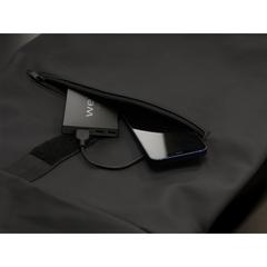 Vue Tecco GRS Recycled Alu Powerbank 5000 chargeur externe de couleur noir| Krokrodeal