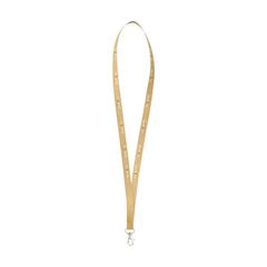 Vue Lanyard Paper 1,5 cm tour de cou de couleur beige| Krokrodeal