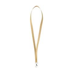 Vue Lanyard Paper 1,5 cm tour de cou de couleur beige| Krokrodeal