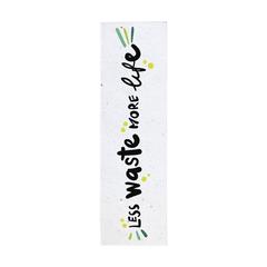 Vue Seed Paper Bookmark marque page de couleur blanc| Krokrodeal