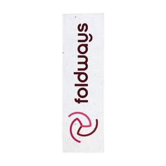 Vue Seed Paper Bookmark marque page de couleur blanc| Krokrodeal