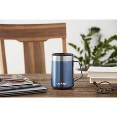 Vue Contigo® Streeterville Desk Mug 420 ml gobelet thermos de couleur bleu| Krokrodeal