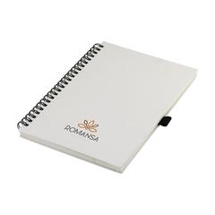 Vue Milk-Carton Wire-O Notebook A5 bloc-notes de couleur beige| Krokrodeal