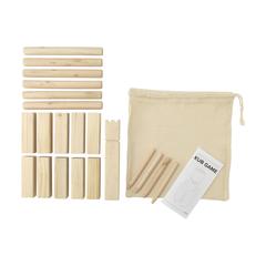 Vue Kingdom Kubb Outdoor Game jeu de couleur marron| Krokrodeal