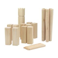 Vue Kingdom Kubb Outdoor Game jeu de couleur marron| Krokrodeal