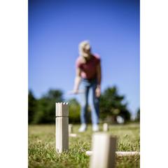 Vue Kingdom Kubb Outdoor Game jeu de couleur marron| Krokrodeal