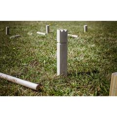 Vue Kingdom Kubb Outdoor Game jeu de couleur marron| Krokrodeal