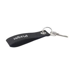 Vue RPET Felt Keyring porte-clés de couleur noir| Krokrodeal