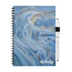 Vue MOYU Erasable Stone Paper Notebook Custom SoftCover de couleur -| Krokrodeal