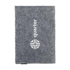 Vue Identify GRS RPET Felt porte pièce d'identité de couleur gris| Krokrodeal