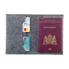 Vue Identify GRS RPET Felt porte pièce d'identité de couleur gris| Krokrodeal