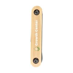 Vue Bamboo Black Tool outil multifonction de couleur marron| Krokrodeal