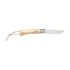 Vue Opinel Inox No 07 couteau de poche de couleur marron| Krokrodeal