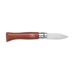 Vue Opinel Oysters No 09 couteau à huîtres de couleur marron| Krokrodeal
