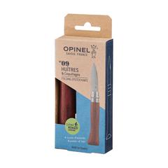 Vue Opinel Oysters No 09 couteau à huîtres de couleur marron| Krokrodeal