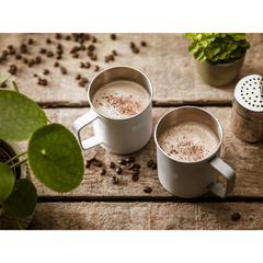 Vue Hutch 400 ml mug de couleur gris| Krokrodeal