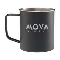 Vue Hutch 400 ml mug de couleur noir| Krokrodeal