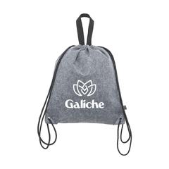 Vue RPET Felt PromoBag Plus sac à dos de couleur gris| Krokrodeal