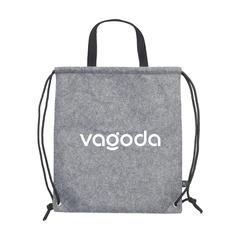 Vue RPET Felt PromoBag Plus sac à dos de couleur gris| Krokrodeal