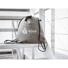 Vue RPET Felt PromoBag Plus sac à dos de couleur gris| Krokrodeal