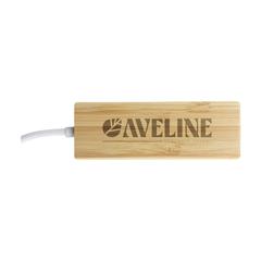 Vue Bamboo USB Hub de couleur marron| Krokrodeal