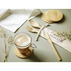 Vue Bamboo Coaster Set sous-verres de couleur beige| Krokrodeal