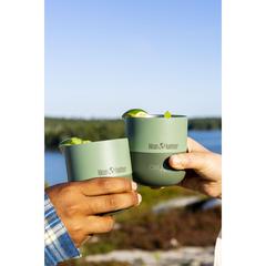 Vue Klean Kanteen Rise Recycled Lowball 296 ml de couleur vert| Krokrodeal