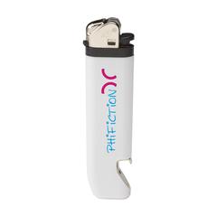 Vue Flint Opener briquet de couleur blanc| Krokrodeal