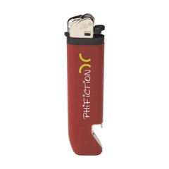 Vue Flint Opener briquet de couleur rouge| Krokrodeal