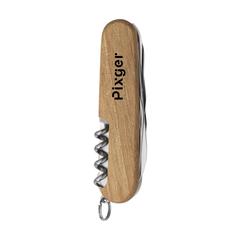 Vue Victorinox Huntsman Wood couteau de poche de couleur marron| Krokrodeal
