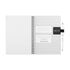 Vue MOYU Erasable Stone Paper Notebook carnet de couleur blanc| Krokrodeal