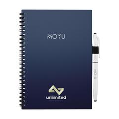Vue MOYU Erasable Stone Paper Notebook carnet de couleur bleu| Krokrodeal