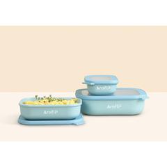 Vue Mepal Cirqula rectangulaire multi-usage 500 ml lunchbox de couleur noir| Krokrodeal