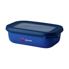 Vue Mepal Cirqula rectangulaire multi-usage 500 ml lunchbox de couleur bleu| Krokrodeal
