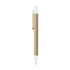 Vue PaperWrite stylo en carton de couleur blanc| Krokrodeal