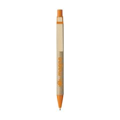 Vue PaperWrite stylo en carton de couleur orange| Krokrodeal