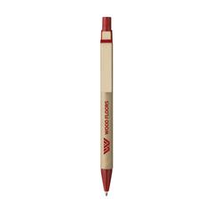 Vue PaperWrite stylo en carton de couleur rouge| Krokrodeal