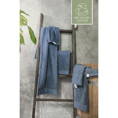 Vue Walra Towel Remade Cotton 50 x 100 serviette de couleur bleu| Krokrodeal